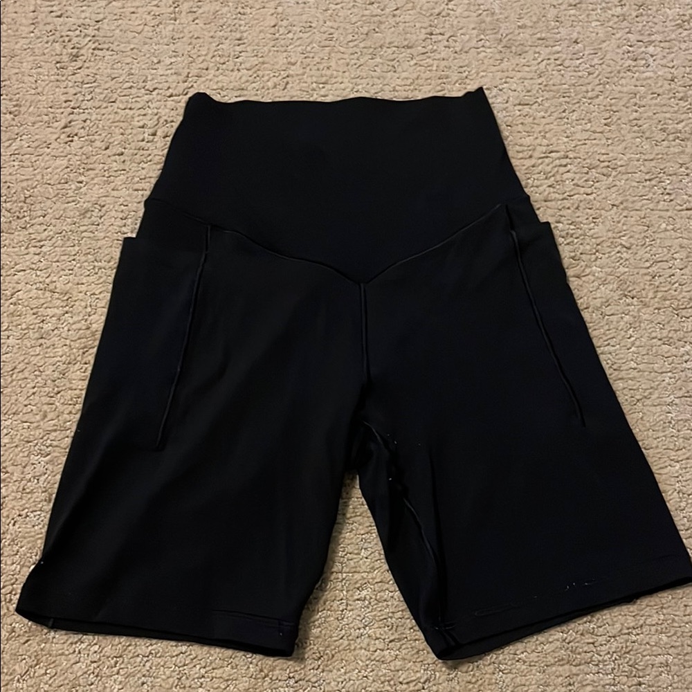 Aerie Offline Black Biker Shorts 5”
